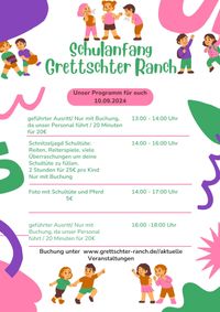 Schulanfang flyer